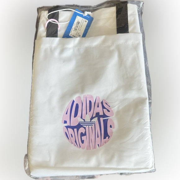 ADIDAS Originals Simple Tote Bag White/Bliss Lilac NWT - Picture 6 of 6